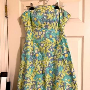 Lilly Pulitzer white label dress 8 crab starfish